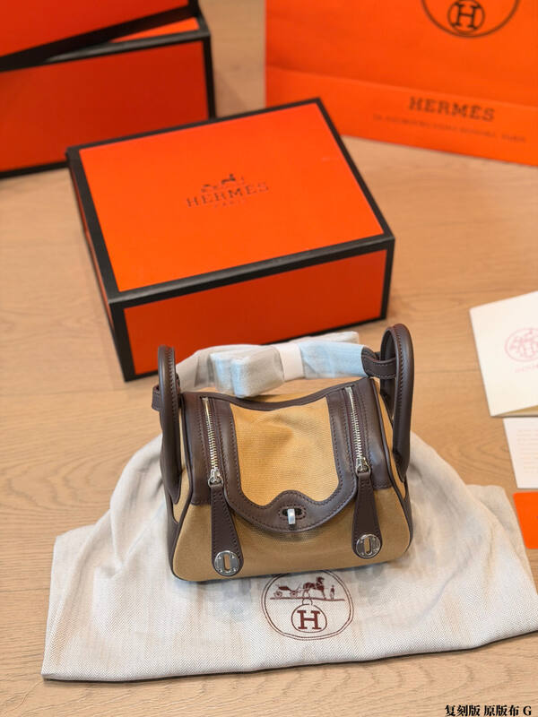 Hermes Birkin 25 Beige and Brown handbag — Premium Replica