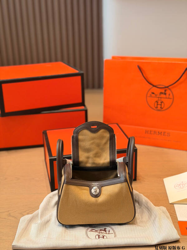 Hermes Birkin 25 Beige and Brown handbag — Premium Replica