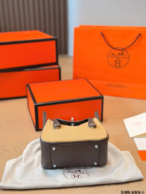 Hermes Birkin 25 Beige and Brown handbag — Premium Replica