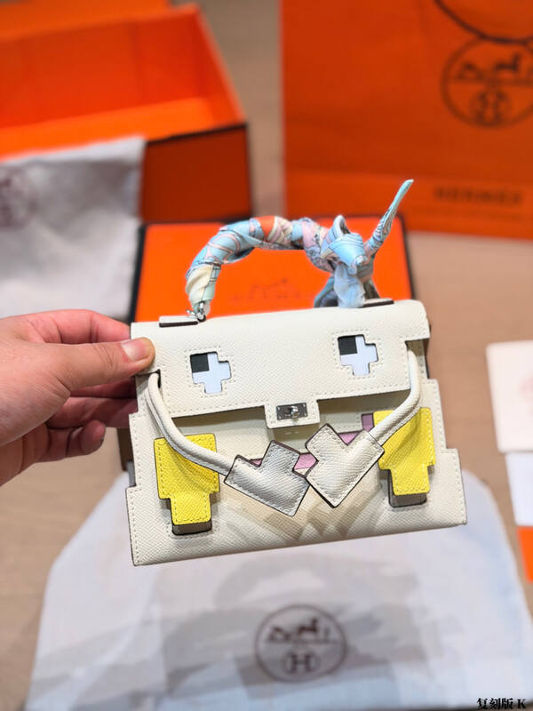 Hermes Kelly Doll Picto Craie Beige multicolor crossbody — Premium Replica