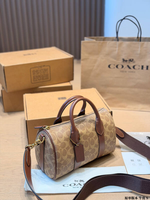Coach Brown 25x18x10cm shoulder bag — Premium Replica