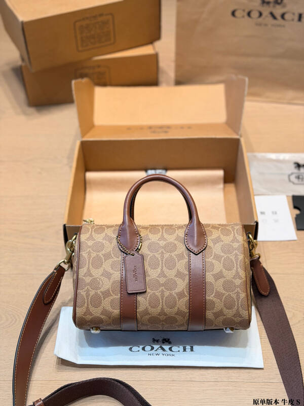 Coach Brown 25x18x10cm shoulder bag — Premium Replica