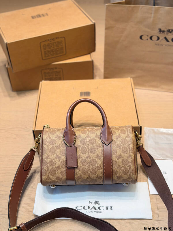 Coach Brown 25x18x10cm shoulder bag — Premium Replica