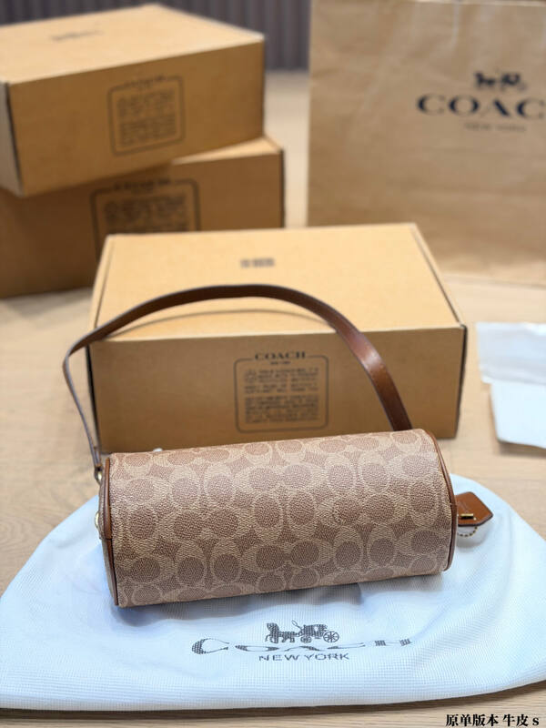 Coach Brown 25x18x10cm shoulder bag — 1:1 Replica