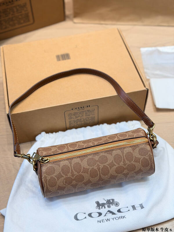 Coach Brown 25x18x10cm shoulder bag — 1:1 Replica