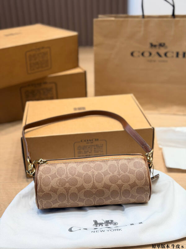 Coach Brown 25x18x10cm shoulder bag — 1:1 Replica
