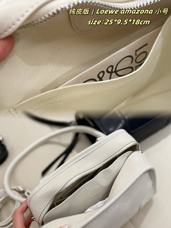 Loewe Amazona White Black 25*9.5*18cm crossbody — Top Quality Replica