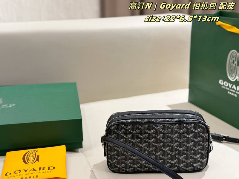 Goyard Black Canvas 22*6.5*13cm crossbody — 1:1 Replica