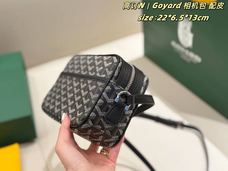 Goyard Black Canvas 22*6.5*13cm crossbody — 1:1 Replica