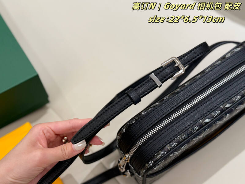 Goyard Black Canvas 22*6.5*13cm crossbody — 1:1 Replica