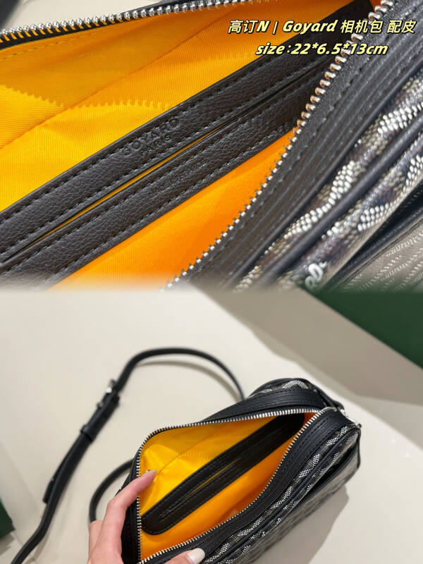 Goyard Black Canvas 22*6.5*13cm crossbody — 1:1 Replica