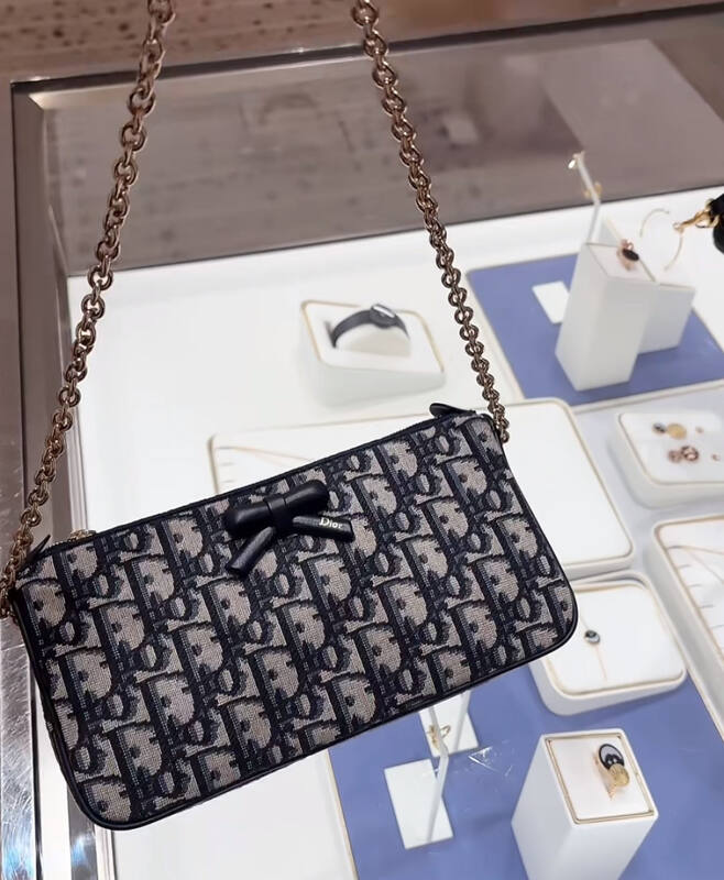 Dior Promenade Oblique Beige Black crossbody — Premium Replica