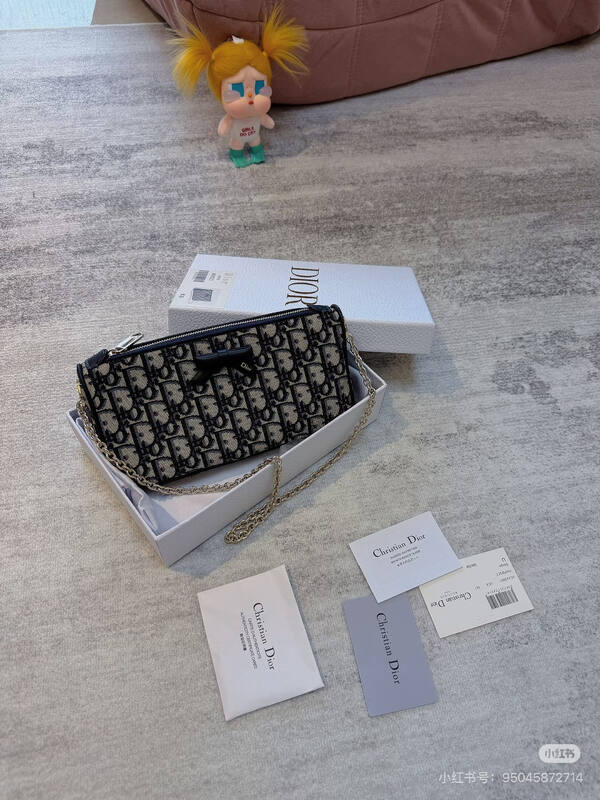 Dior Promenade Oblique Beige Black crossbody — Premium Replica