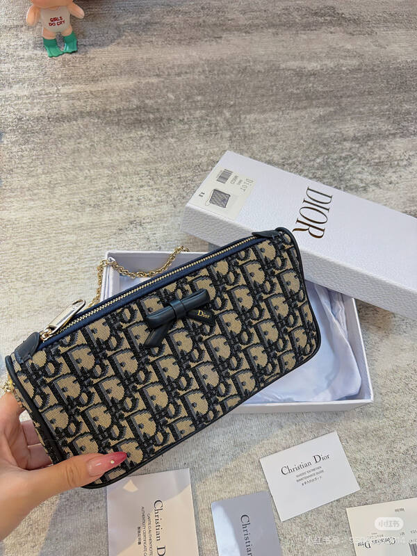 Dior Promenade Oblique Beige Black crossbody — Premium Replica