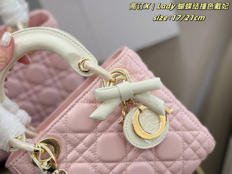 Dior Lady Pink 17x8 crossbody — Premium Replica
