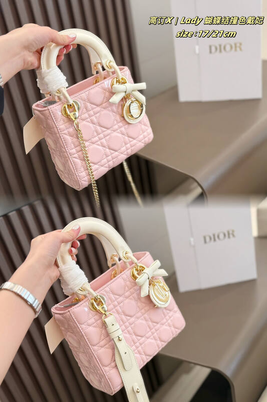 Dior Lady Pink 17x8 crossbody — Premium Replica