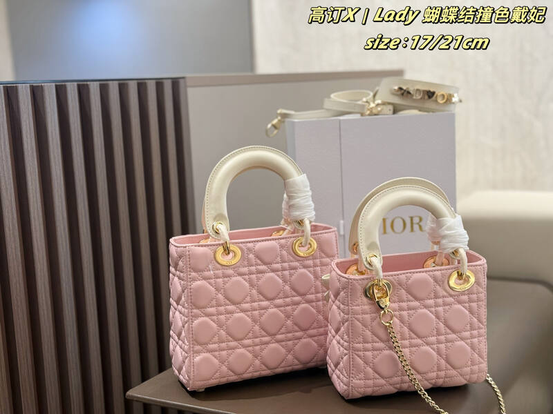 Dior Lady Pink 17x8 crossbody — Premium Replica
