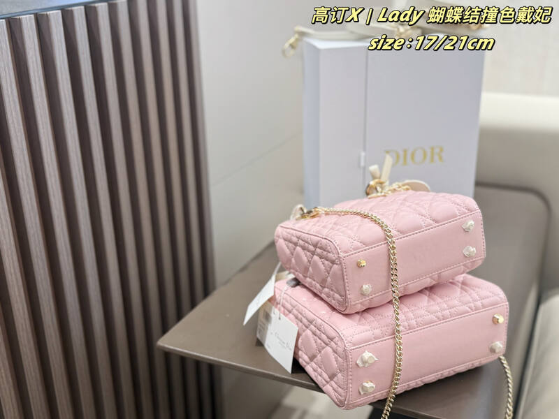 Dior Lady Pink 17x8 crossbody — Premium Replica