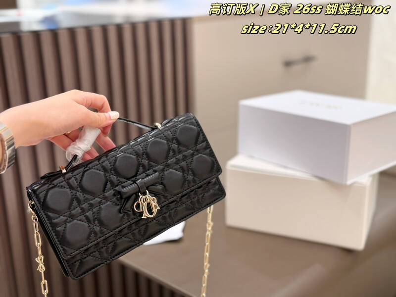 Dior WOC Black 21 4 11 crossbody — 1:1 Replica