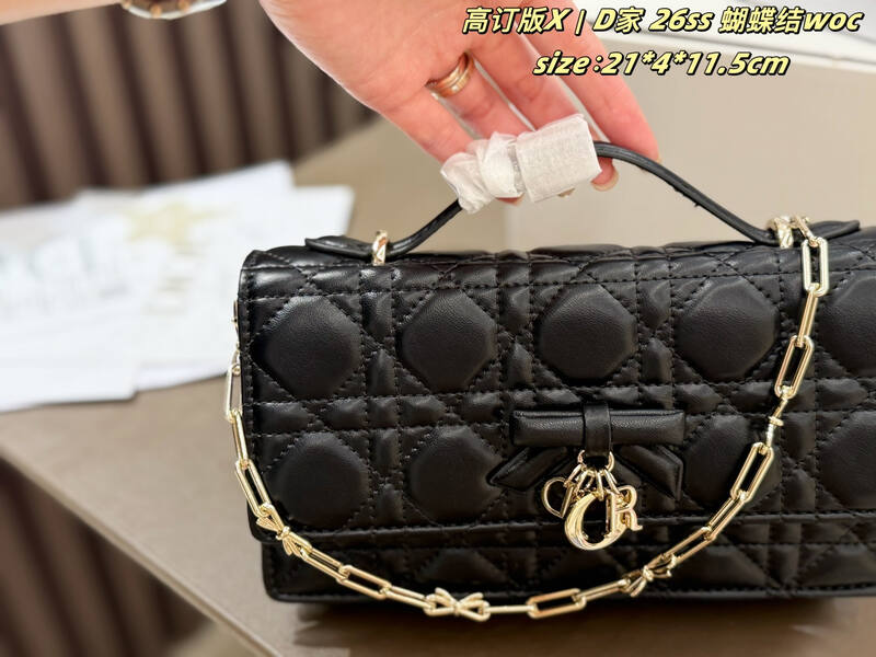 Dior WOC Black 21 4 11 crossbody — 1:1 Replica