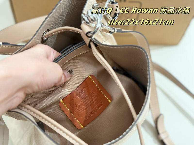Coach Rowan Beige Signature Coated Canvas 22x16x21cm crossbody — AAA Quality Replica