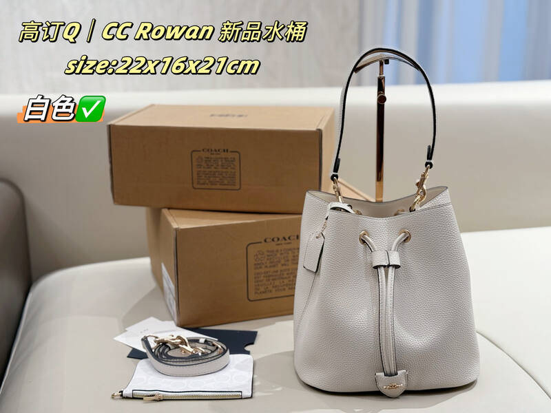Coach Rowan Rainbow Signature Coated Canvas 22*16*21cm crossbody — Premium Replica