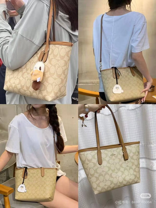 Coach Brown 25x18x10cm shoulder bag — 1:1 Replica