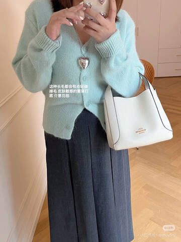 Coach White 25x18x10cm shoulder bag Top Quality Replica