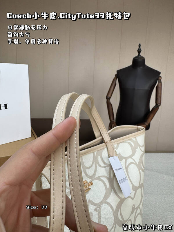Coach Calfskin shoulder bag — Premium Replica