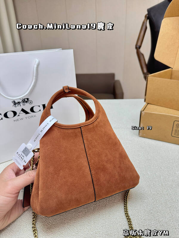 Coach Lana Brown suede crossbody — 1:1 Replica