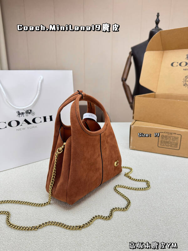 Coach Lana Brown suede crossbody — 1:1 Replica