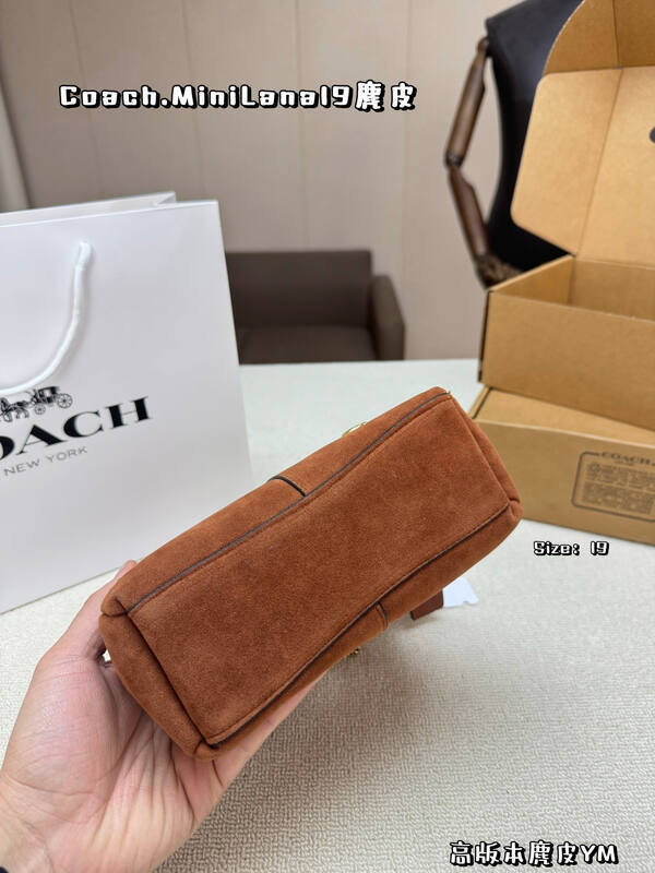Coach Lana Brown suede crossbody — 1:1 Replica