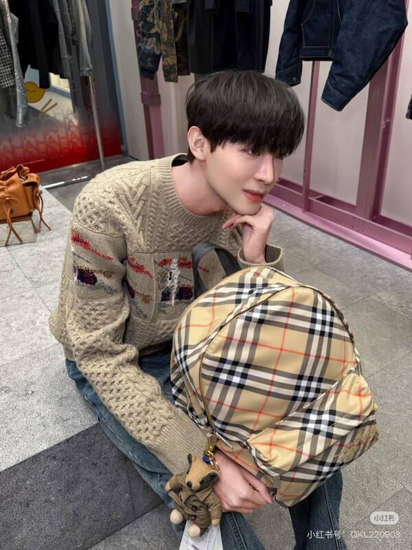 Burberry Beige Vintage Check 30x40x15cm backpack — AAA Quality Replica
