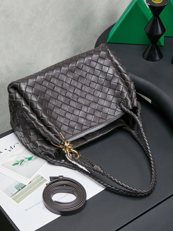 Bottega Veneta Grey 25x18x10cm shoulder bag — 1:1 Replica