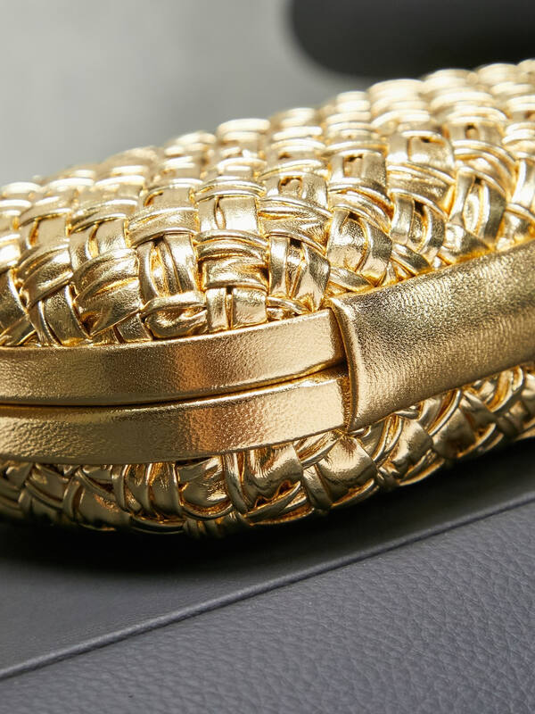 Bottega Veneta Gold shoulder bag — Premium Replica