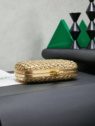 Bottega Veneta Gold shoulder bag Premium Replica