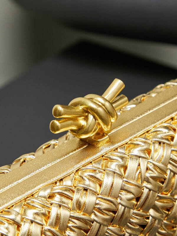 Bottega Veneta Gold shoulder bag — Premium Replica