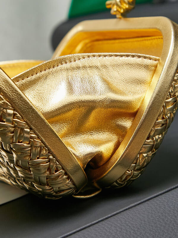 Bottega Veneta Gold shoulder bag — Premium Replica