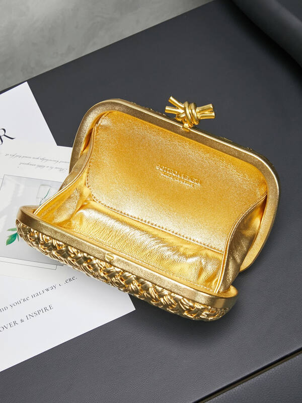 Bottega Veneta Gold shoulder bag — Premium Replica