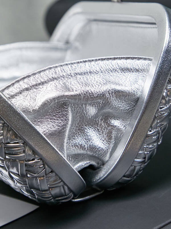 Bottega Veneta Silver shoulder bag — Top Quality Replica