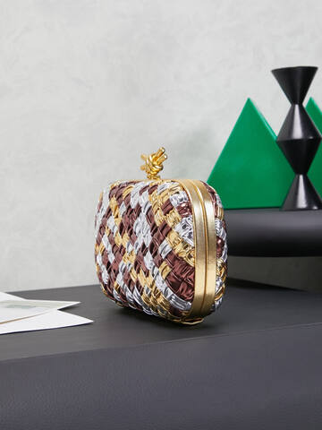 Bottega Veneta Gold shoulder bag Premium Replica