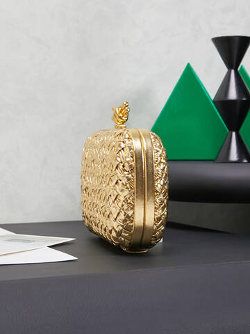 Bottega Veneta Gold shoulder bag Premium Replica