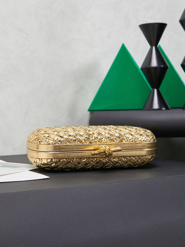 Bottega Veneta Gold shoulder bag — Premium Replica