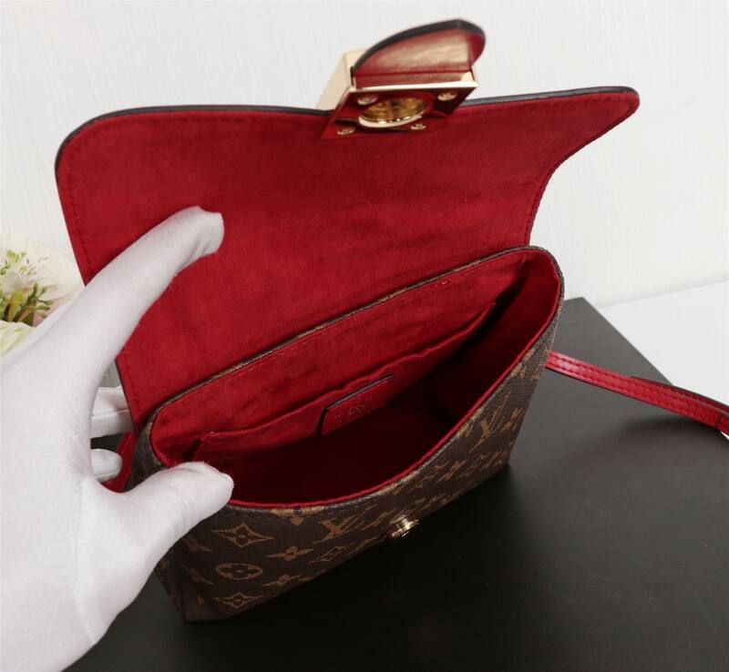 Louis Vuitton M43577 Monogram Red 23x17x8cm crossbody — Premium Replica